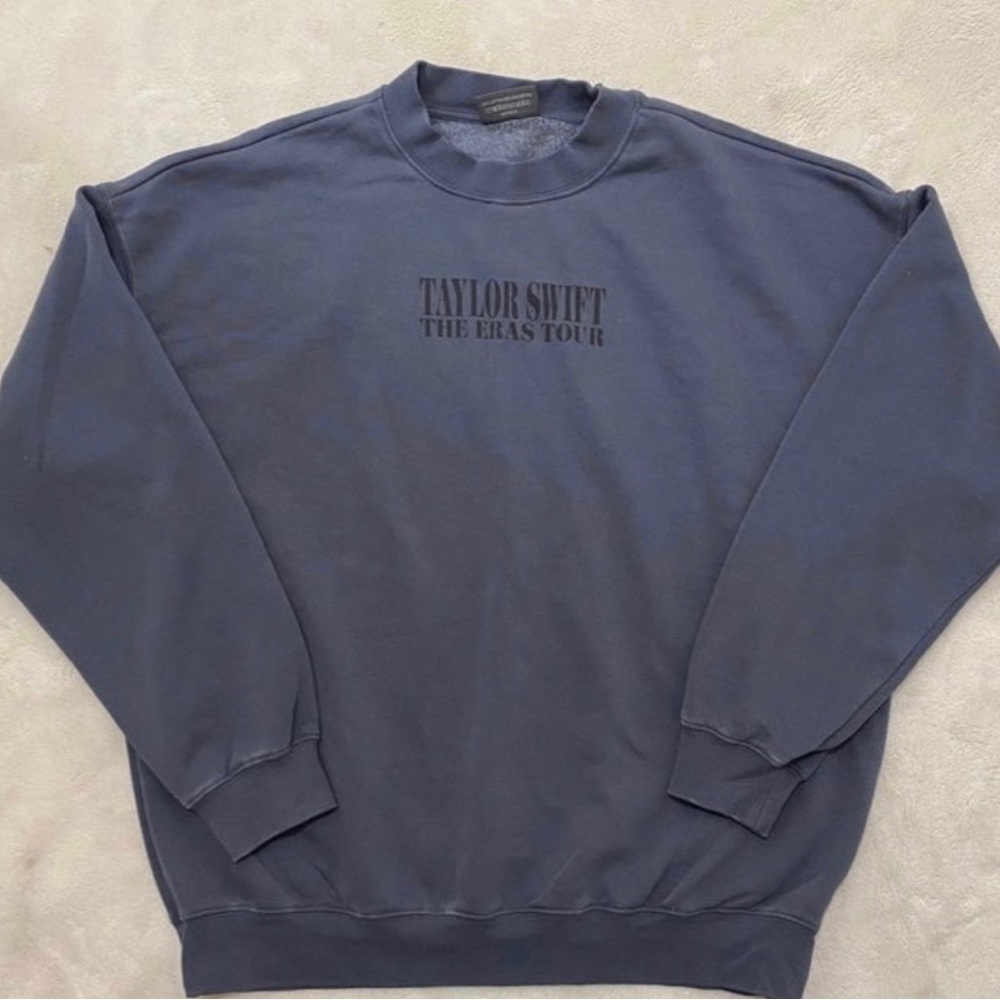 Taylor Swift Eras Tour Blue Crewneck (TOUR DATES ON BACK) *AUTHENTIC*